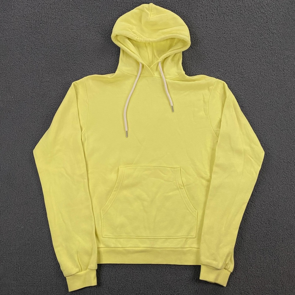 John Elliott Hoodie‎ Mens Medium, 2 Yellow French Terry Sweatshirt USA Cotton